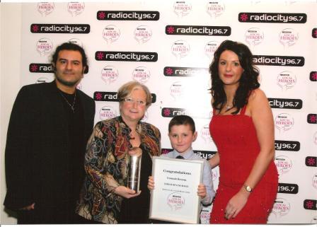 Connah, Nana and two of the Presenters at Radio City